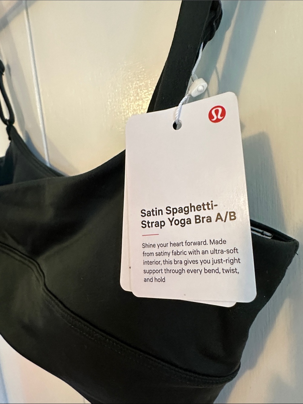 lululemon Satin Spaghetti Strap Yoga Bra A/B
